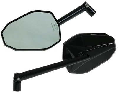 Spiegel Set 2x HIGHSIDER Victory schwarz trapezförmig ABE Motorrad Roller Quad