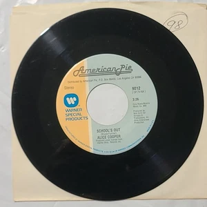 Alice Cooper ~ Schools Out/ Eighteeen ~ American Pie 45 RPM Record - Picture 1 of 4