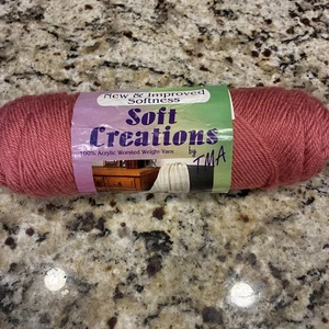 Soft Creations Vintage Yarn Skein 5 Oz Soft Carnation - Picture 1 of 3