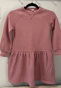 J. Crew Crewcuts Pink Sweatshirt Girls Dress Long Sleeve Size 10 - Picture 1 of 6