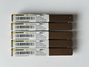 5 x Guhring 4035 Powertap M10 ISO HSS-E Goldring Straight Flute Machine Tap - Picture 1 of 2