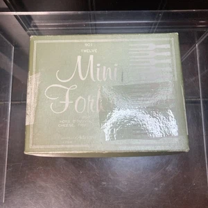 Vintage 12er Set Mini Vorspeise/Cocktail Gabeln Edelstahl, Elfenbein in Box, Japan - Bild 1 von 19