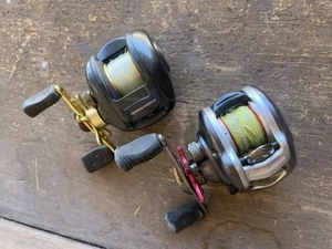 2 Mulinelli Baitcasting DAIWA 7.1 100TSH Megaforce Twitchin-Abu Garcia 1003LP funzionanti - Foto 1 di 24