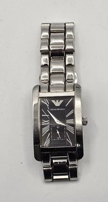 Emporio Armani AR-0156 Rectangular Black Dial Watch – Working condition - Image 1 of 4