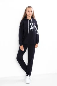 Teen Girls’ Hoodie & Pants Set – Relax Print & Comfortable Fit, Double-Knit F... - Picture 1 of 8