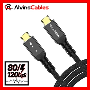 Thunderbolt 5 Cable 4ft/1.3M 240W 120Gbps for Apple USB-C to USB-C Cable PD Fast - Picture 1 of 10