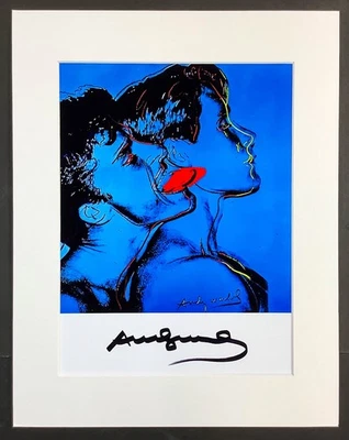 Andy Warhol - Querelle - Marco de impresión mate firmado a mano de 11x14 pulgadas listo Foto 1 de 4