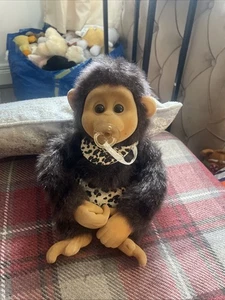 Vintage HOSUNG Baby Chimp Little Monkey. Squeaks, Sucks Thumb & Dummy - Picture 1 of 5