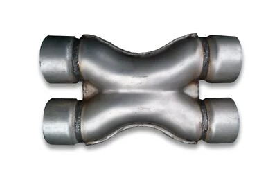 X Tuyau 2,5" 63mm Acier Système d'échappement Connecteur Tuyau Section Diviseur - Photo 1/4