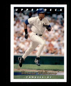1993 Baseball Upper Deck Bernie Williams New York Yankees #332 - Picture 1 of 2