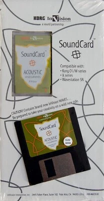 Korg 01/W InVision ACOUSTIC INSTRUMENTS SoundCard + Programs & Combi's on Disk - Bild 1 von 4