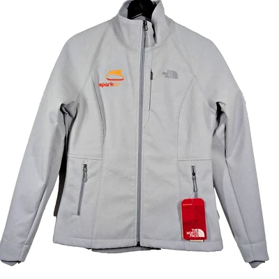 Chaqueta para mujer The North Face APEX Barrir Soft Shell pequeña gris logotipo de empresa nueva con etiquetas Foto 1 de 4