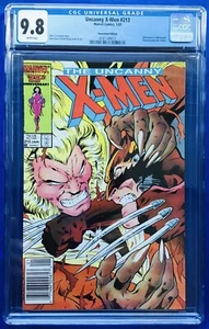 Uncanny X-Men #213 (1987) Wolverine vs Sabretooth; Quiosco; CGC 9,8 páginas blancas - Imagen 1 de 7