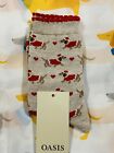 Oasis Sausage Dog Christmas Socks One Size Gift Stocking Filler Rare