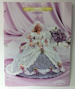 Annie's Attic FLOWER GARDEN COLLECTION BRIDE Crochet Doll Dress Pattern 7114 - Picture 1 of 3