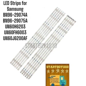LED Strips for Samsung BN96-29074A BN96-29075A UN60H6203 UN60FH6003 UN60J6200AF - Picture 1 of 6