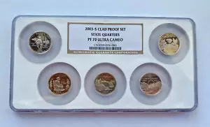 2003 S Clad Proof Set State Quarters NGC PF 70 Ultra Cameo - Picture 1 of 8