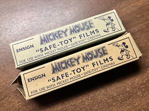 Vintage 1930s Lot of 2 Disney Mickey Mouse Ensign SAFE-TOY Films