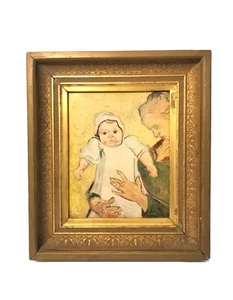 Van Gogh “Madame Roulin and Baby” 15”x13” Ornate Gold Gilt Wood Framed Art Print - Picture 1 of 20