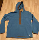New Mens  The North Face Carbondale 1/4 Snap Hoodie Storm Blue Size Large