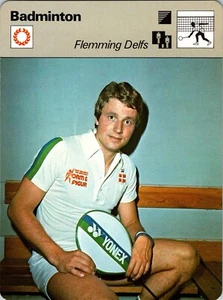 Edito Service SA 1979 Badminton Flemming Delfs World Championship 1D92 - Picture 1 of 2