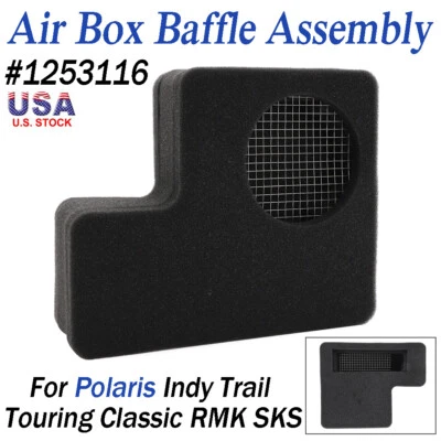 For Polaris 1253116 Air Box Baffle Assembly Indy Trail Touring Classic RMK SKS - Image 1 of 4