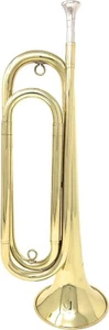 U.S. Regulation Bugle Lacquer with Mouthpiece, Brass - Picture 1 of 3