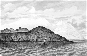 CHILE - EARTH FIRE: MOUNT SARMIENTO - Engraving from 19th century - Picture 1 of 2