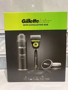 Originalverpackt Neu Gillette Labs Geschenkset Rasierer mit Ständer Rasiergel Feuchtigkeitscreme UVP £50 - Bild 1 von 7