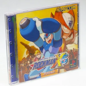 Rockman X5 PS1 Sony Japan Import PlayStation PSX CAPCOM NTSC look somewhat used - Picture 1 of 3