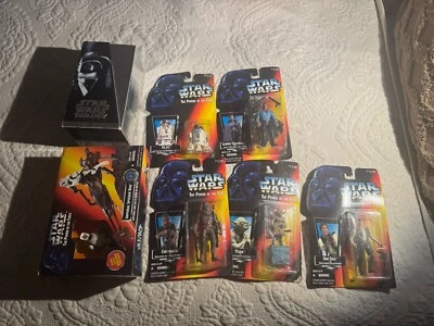 Lote de figuras mixtas de Star Wars Lando, R2-D2, bicicleta Speeder imperial, Yoda, Chewbacca Foto 1 de 4