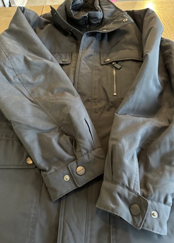 Giacca cappotto da taschino Michael Kors uomo nero inverno cerniera intera taglia 2XT 2XTall