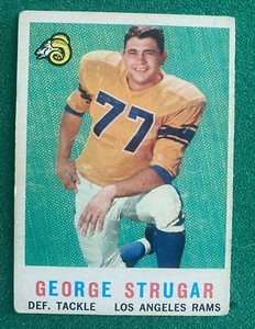 1959 TOPPS FOOTBALL #121 George Strugar, Los Angeles Rams - Picture 1 of 2