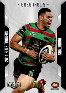 2014 SOUTH SYDNEY RABBITOHS NRL Premiers Card GREG INGLIS Elite - Picture 1 of 2