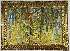 Gustav Klimt (Handmade) Oil On Canvas Painting Framed Signed and Stamped - Picture 1 of 8