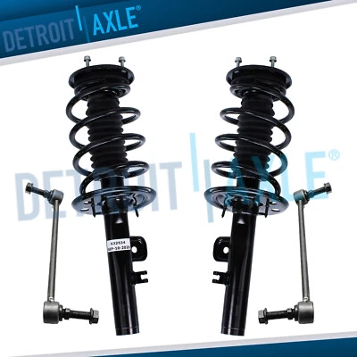 Front Struts & Coil Spring Assembly Sway Bar Links for 2010 2011 2012 Ford Flex - Image 1 of 4