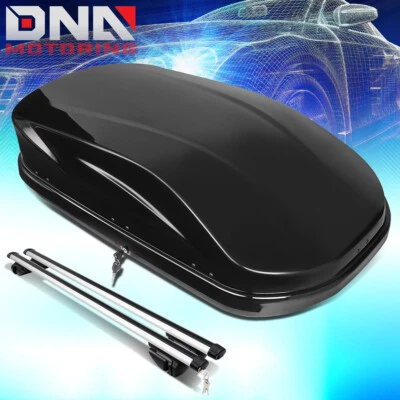 CAIXA DE BAGAGEM UNIVERSAL VAN SUV TETO CARGA ARMAZENAMENTO CAIXA COM BARRA TRANSVERSAL DE ALUMÍNIO - Imagem 1 de 4