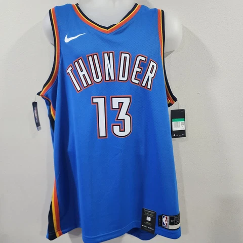 Paul George #13 Oklahoma City Thunder Authentic Nike NBA  Jersey Size 52/XL Cover