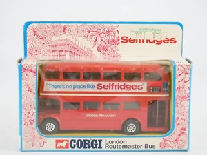 Corgi n° 467 London transport bus promotionnel SELFDRIDGES de 1977 RARE - Picture 1 of 13