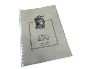 APPLE-1 Apple Eins Computer Betrieb Handbuch A4 - Bild 1 von 5