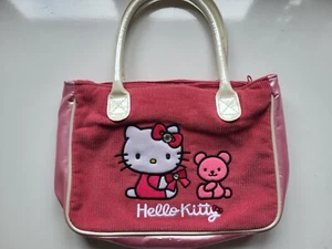 Rare Y2K Vintage Sanrio Hello Kitty Pink Silver Bear Mini Tote Bag - Bild 1 von 5