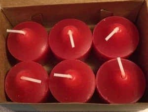 PartyLite V06405 Cinnamon Sparkle Box Of 6 Votive Candles NOS - Picture 1 of 1