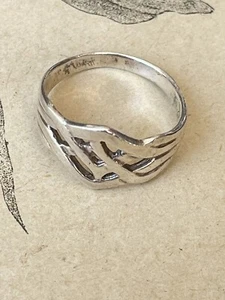 Jolie bague en Argent Massif - Bijoux celtiques - Vintage - Picture 1 of 3