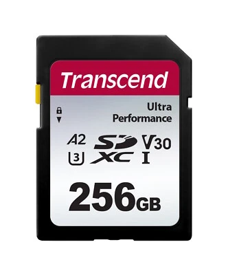 256GB Transcend UHS-I SD 340S Ultra Performance SD Card U3 A1 V30 - Image 1 of 2