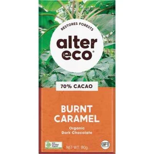 Alter Eco Chocolate Orgánico Caramelo Quemado Oscuro 80g (Pack de 12) - Imagen 1 de 3