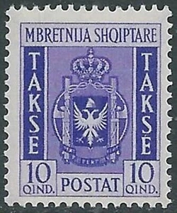 1940 ALBANIA SEGNATASSE STEMMA 10 Q MNH ** - RB6-9 - Picture 1 of 1