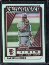 2022 Panini Elite Extra Edition Optic Holo College Ticket Parker Messick Rc #30