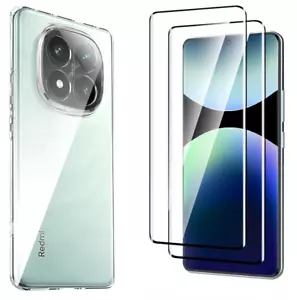 Coque TPU transparent pour Xiaomi Redmi NOTE 14 PRO PLUS 5G + 2 Verre trempé - Photo 1/6