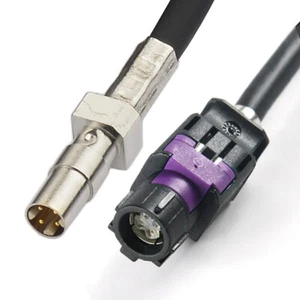 DACAR 535-4 FAKRA HSD CABLE LVDS JET BLACK Female to Male 65cm Cable BMW, AUDI - Picture 1 of 4