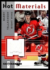 2005-06 Fleer Hot Prospects Materials Barry Tallackson New Jersey Devils #HM-BT